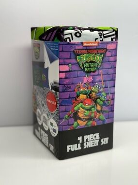 Teenage Mutant Ninja Turtles Mutant Mayhem 4-Piece Full Sheet Set - Multicolor
